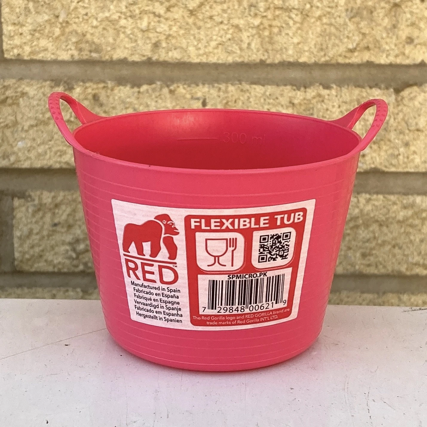 12.5oz/.37L Tubtrug Flexible Mini Microtub Bucket - Pink 3 12.5oz/.37L Tubtrug Flexible Mini Microtub Bucket - Pink