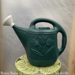 2 Gal Watering Can Tulip Design Dk Green Plastic Novelty