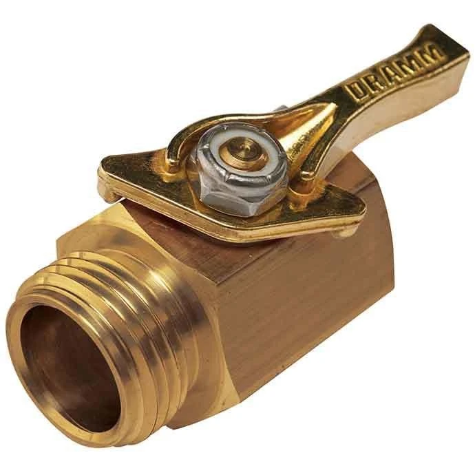 Brass Hose End Shut Off - Heavy Duty Dramm, 3 Brass Hose End Shut Off - Heavy Duty Dramm,