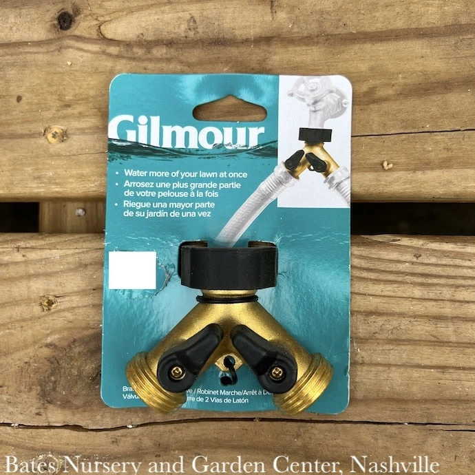 Brass Y Connector Hose Shut Off Valve Gilmour 3 Brass Y Connector Hose Shut Off Valve Gilmour