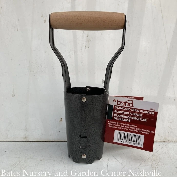 Bulb Planter Wood Handle Gunmetal Base Bond 3 Bulb Planter Wood Handle Gunmetal Base Bond