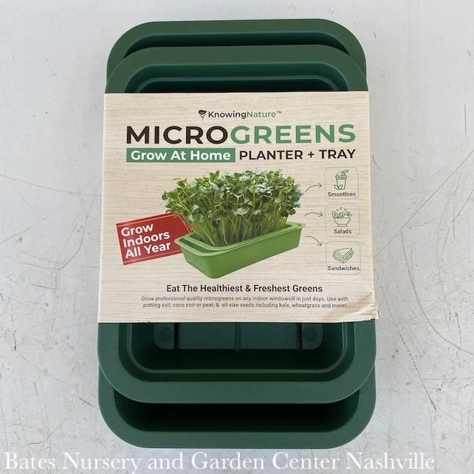 Microgreens Planter And Tray Forest Green - KnowingNature 3 Microgreens Planter And Tray Forest Green - KnowingNature
