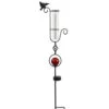 Rain Gauge Hummingbird W/Red Or Blue Orb Solar 8x3x35 (#7) 1 Rain Gauge Hummingbird W/Red Or Blue Orb Solar 8x3x35 (#7) -ANZ Trees Shop rain gauge hummingbird w red or blue orb solar 8x3 1