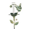 Rain Gauge Stake Butterfly Verdigris Metal/Glass 36" (#7) -ANZ Trees Shop rain gauge stake butterfly verdigris metal glass 3